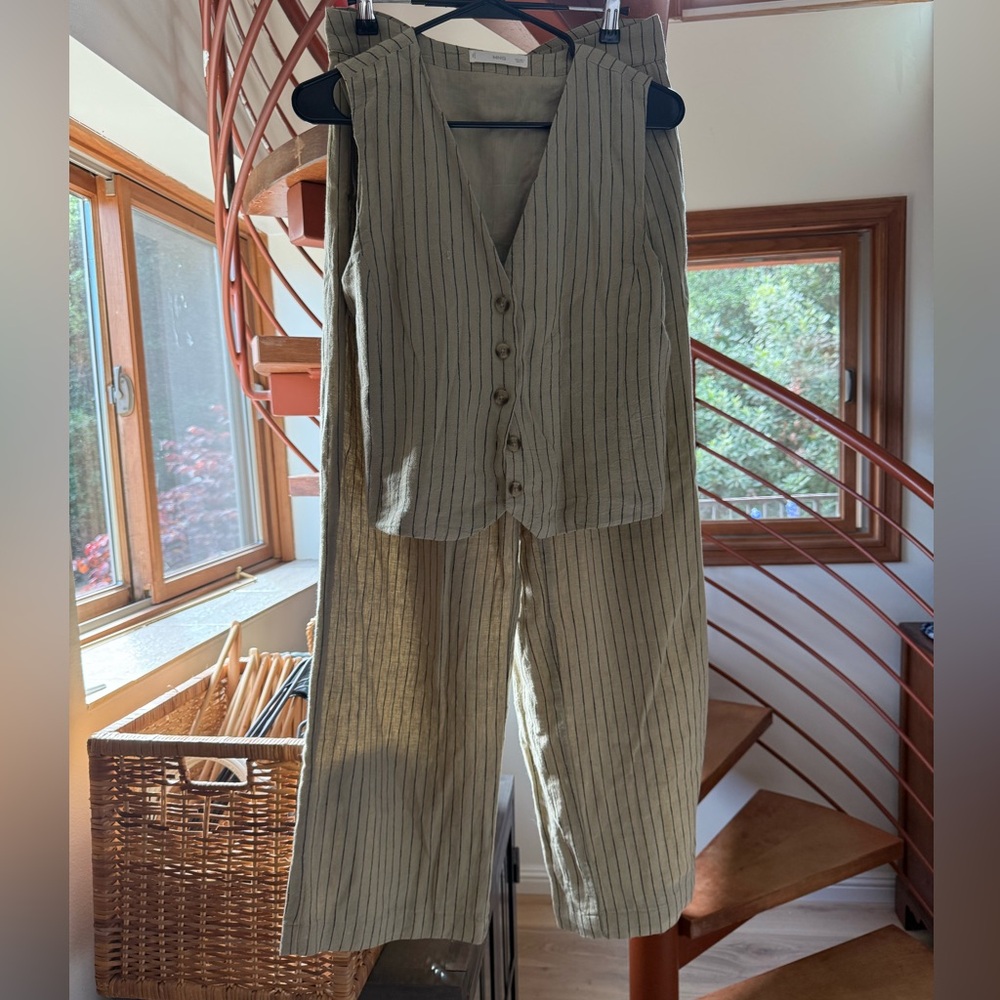 Mango Linen Suit